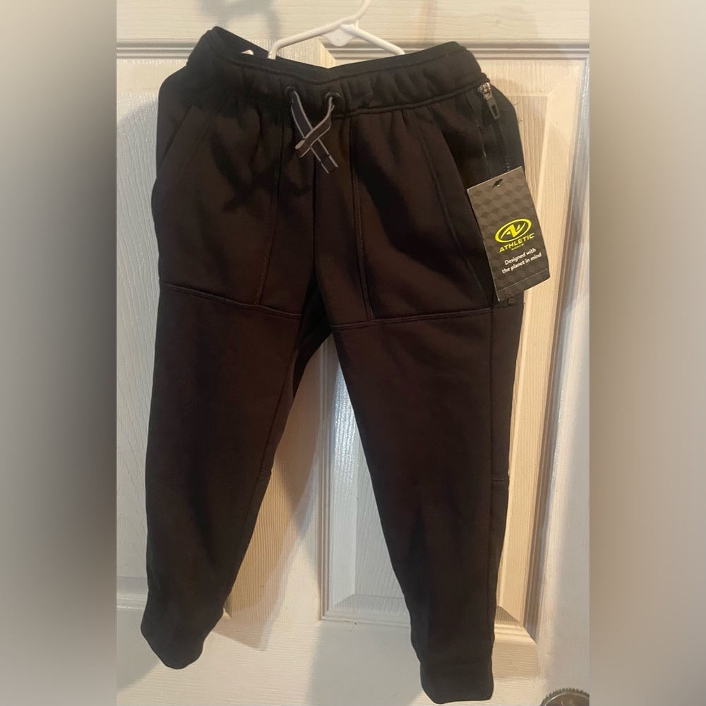 Athletic Works Kids Black Jogger Pants! NWT! Size XS!
